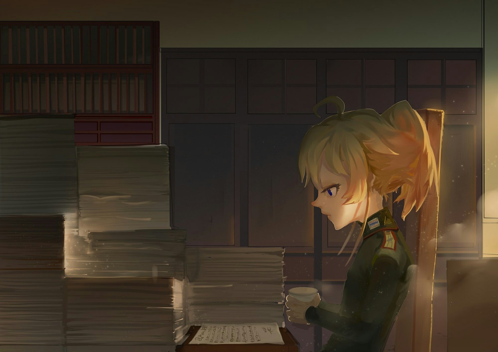 At work - Art, Anime, Youjo senki, Tanya Degurechaff