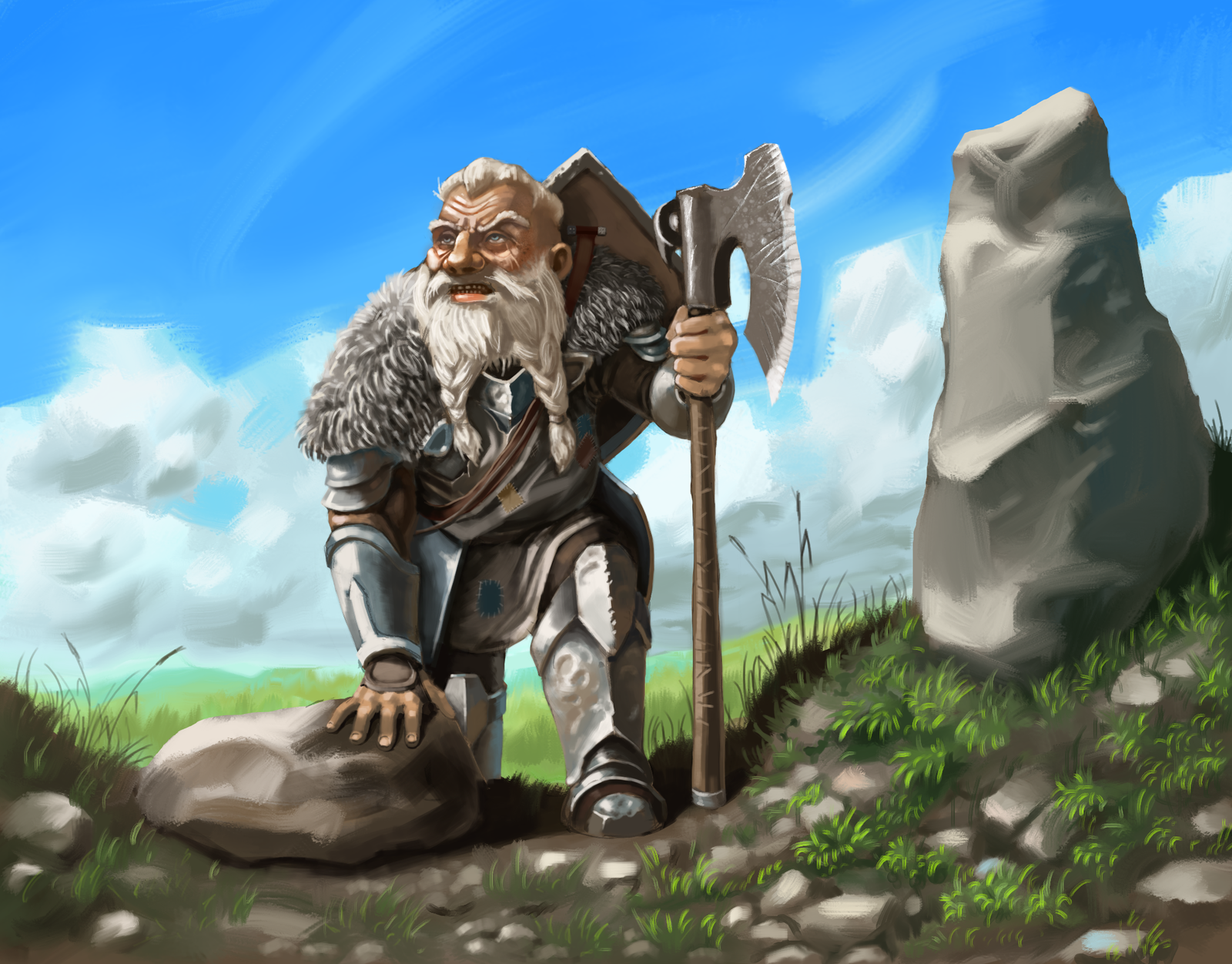 character from the story - My, Fantasy, The author's world, , Dwarf, Story, Art