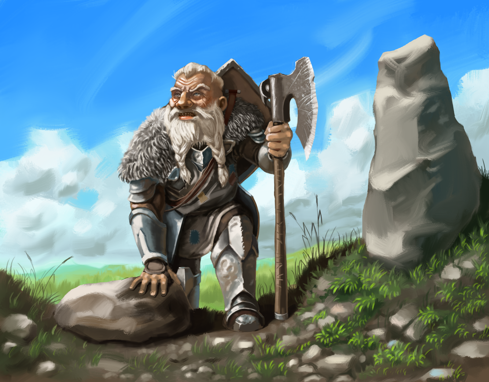 character from the story - My, Fantasy, The author's world, Ingirat, Dwarf, Story, Art