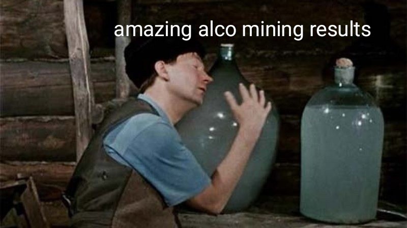 First russian alco miners of liquid crypto currency - Alcoholic, Miner, Этиловый спирт, Длиннопост, Алкоголь