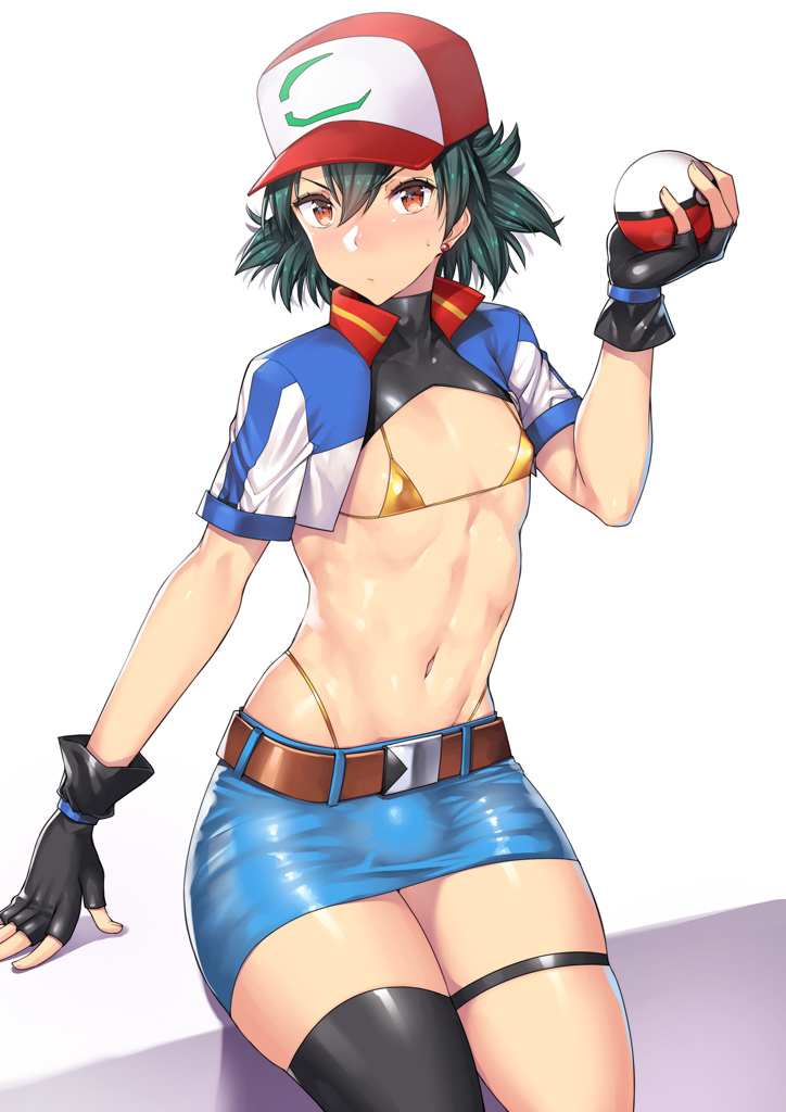 Satoshi (Ash Ketchum) - NSFW, , Art, Its a trap!, Anime, Anime art, Pokemon, Ash Ketchum