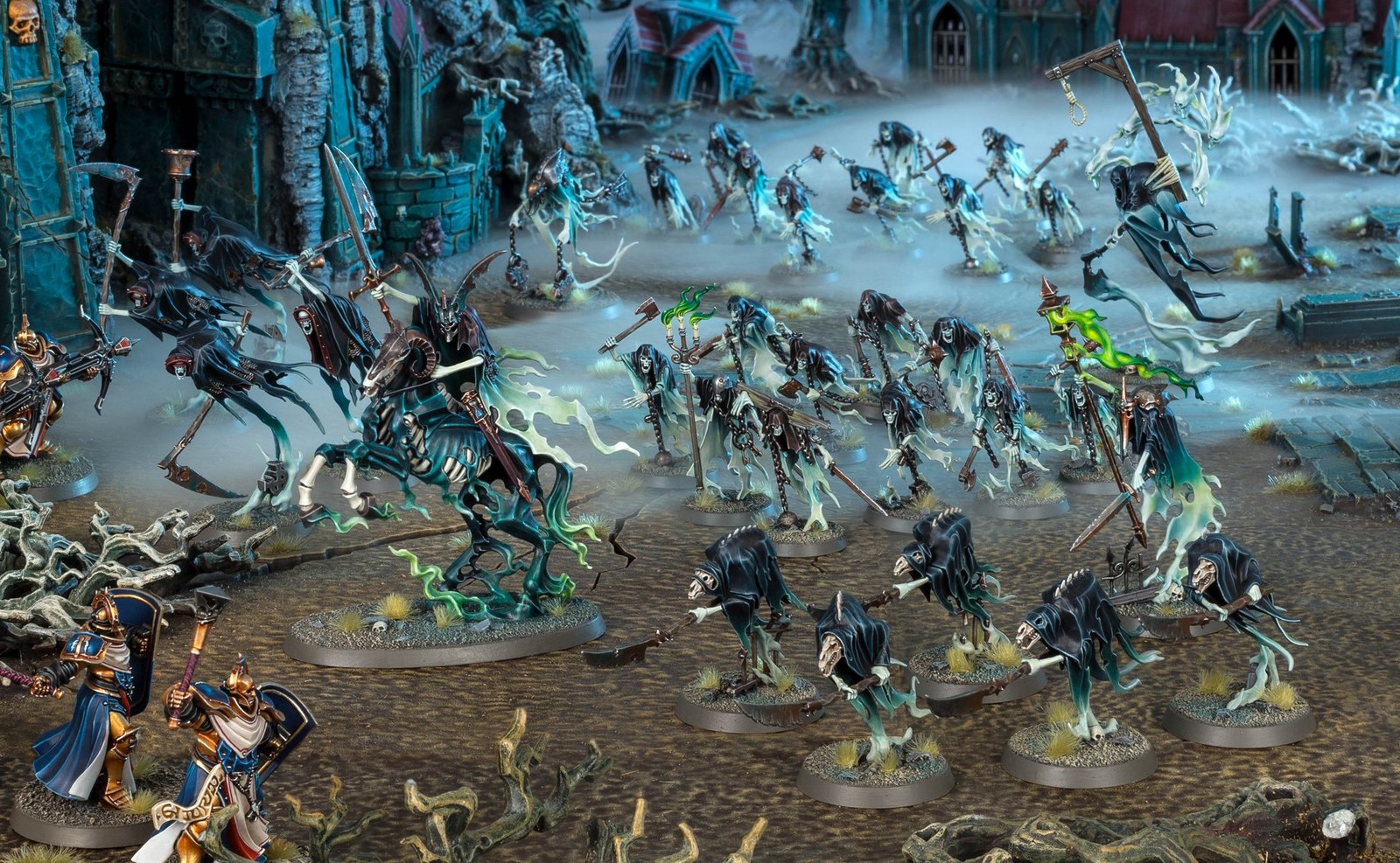 Release of a new faction for Age of Sigmar - Nighthaunt - Warhammer: age of sigmar, Nighthaunt, Alliance of Death, Miniature, Aos News, Video, Longpost