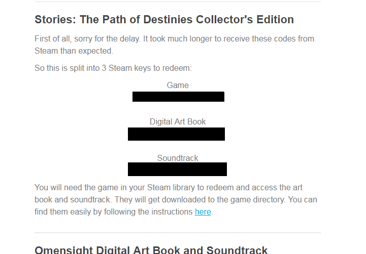 Stories: The Path of Destinies - Checking chain letters :) - Steam, Steam freebie, Freebie