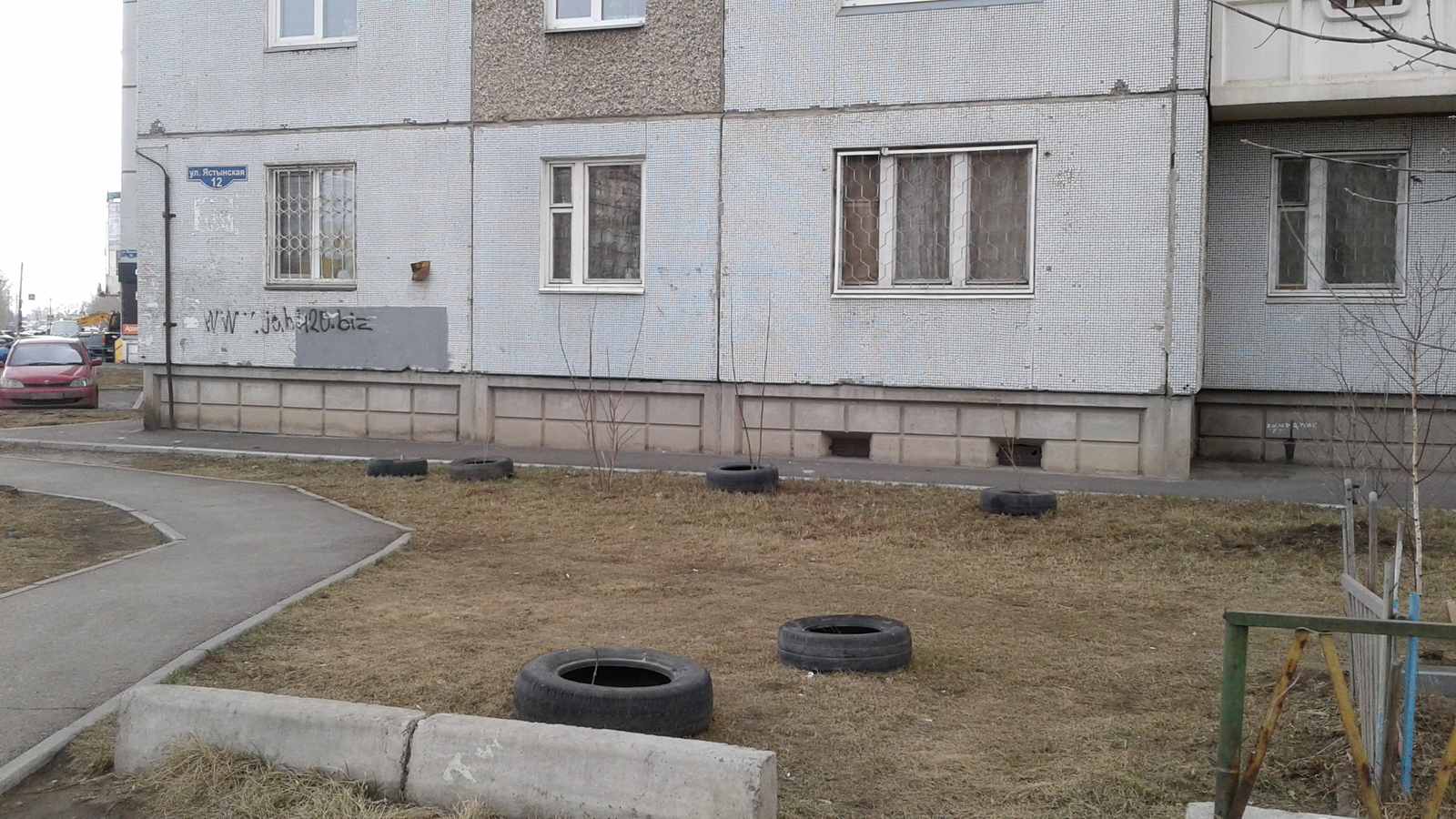 Universiade 2019 in Krasnoyarsk is coming soon. tire disaster - My, Universiade 2019, Tires, Beautification, Krasnoyarsk, Longpost