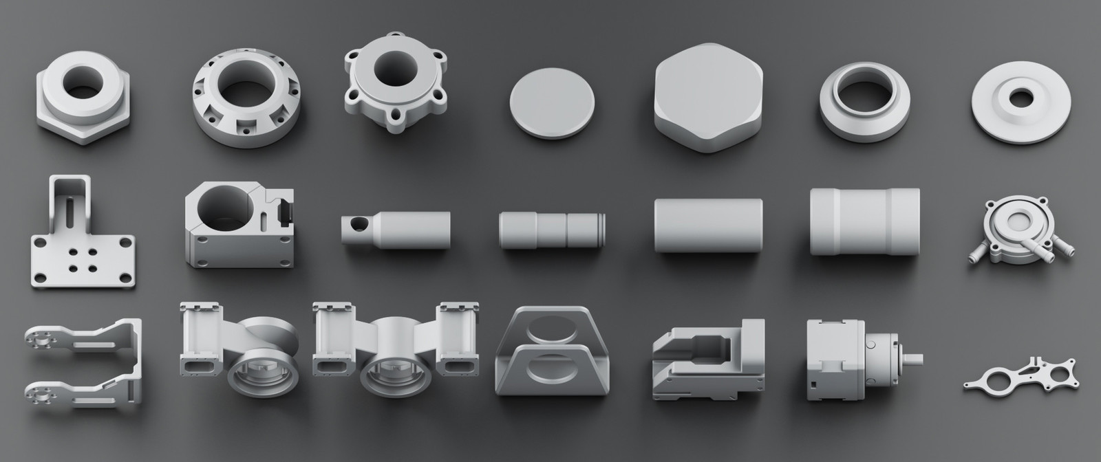 Бесплатный Hard Surface Kitbash vol 3 - Моё, Fusion360, Fusion 360, Kitbash, Hard surface, 3DS max, Научная фантастика, Free, Меха, Длиннопост