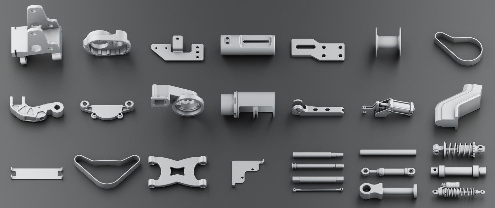 Бесплатный Hard Surface Kitbash vol 3 - Моё, Fusion360, Fusion 360, Kitbash, Hard surface, 3DS max, Научная фантастика, Free, Меха, Длиннопост