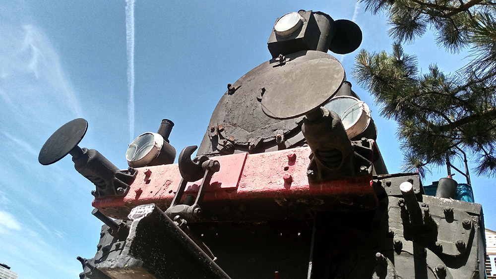 Steam locomotive L-2021 - My, Locomotive, Depot, Krasnodar, Monument, Longpost