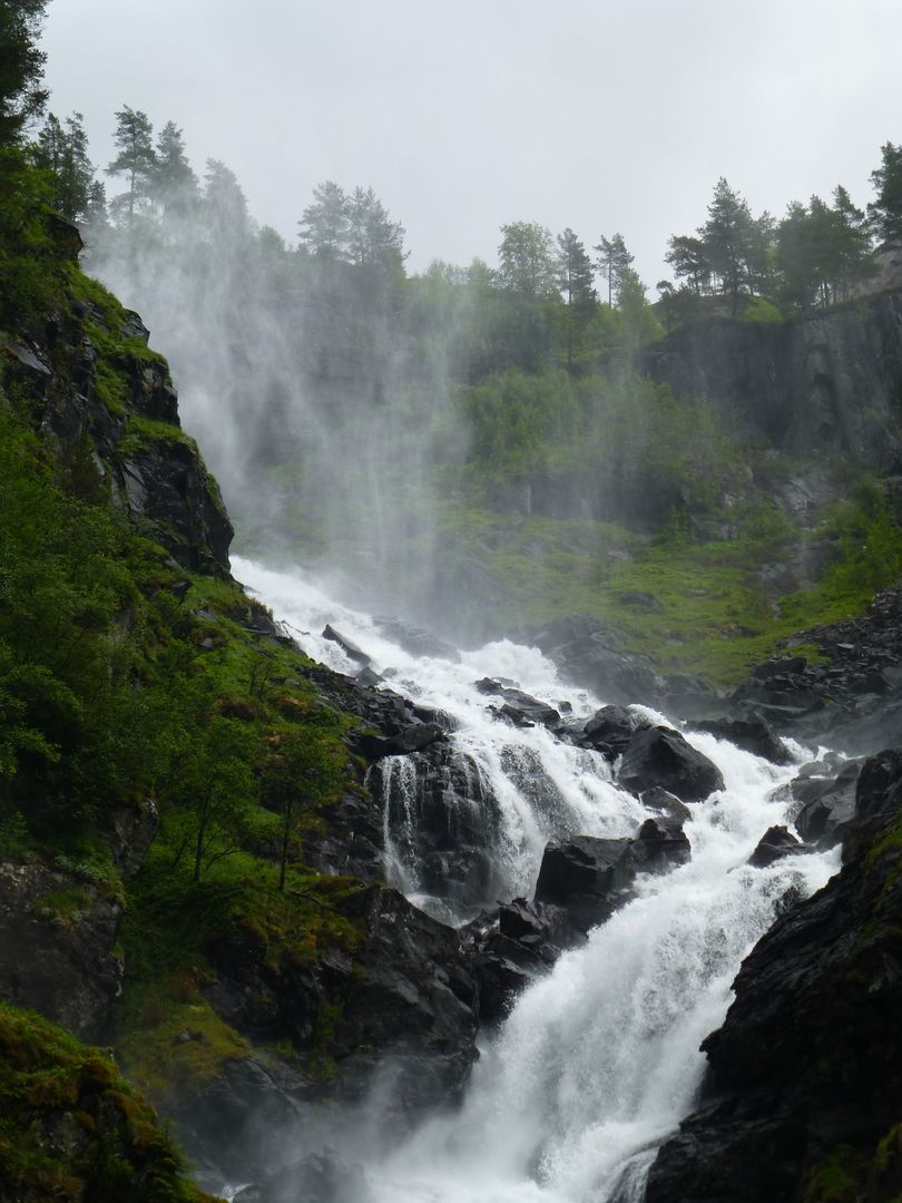 Norway - Norway, The mountains, Nature, The photo, River, Bridge, Longpost