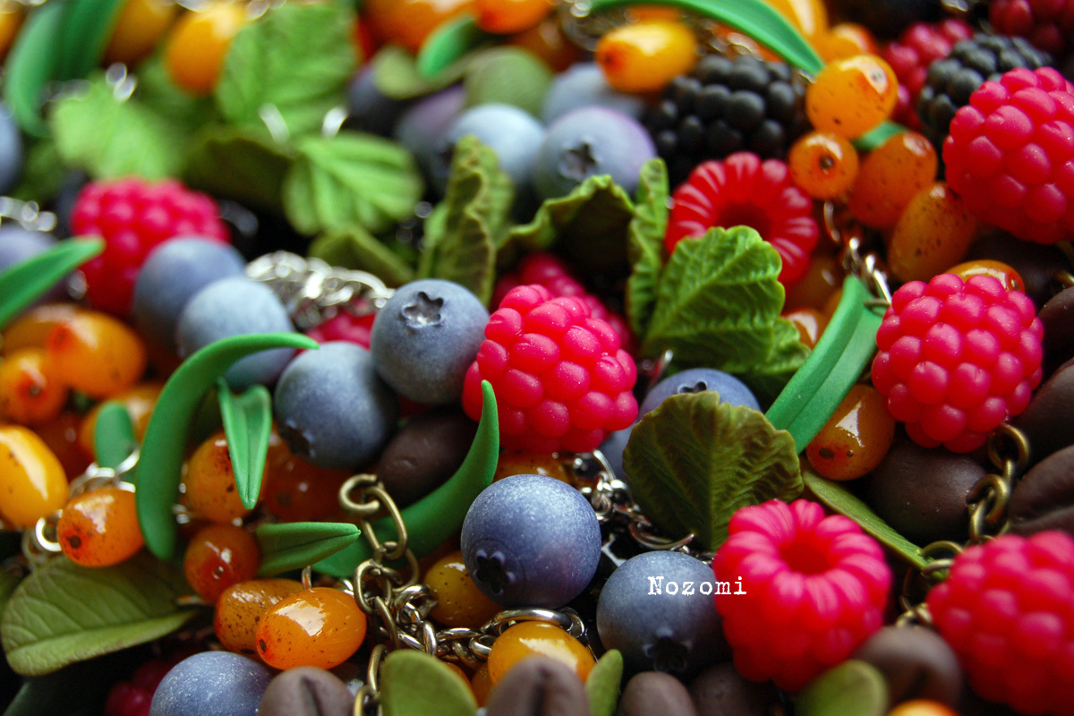 Summer mood - My, Polymer clay, Handmade, Hobby, Needlework, Needlework without process, Лепка, Berries, Longpost