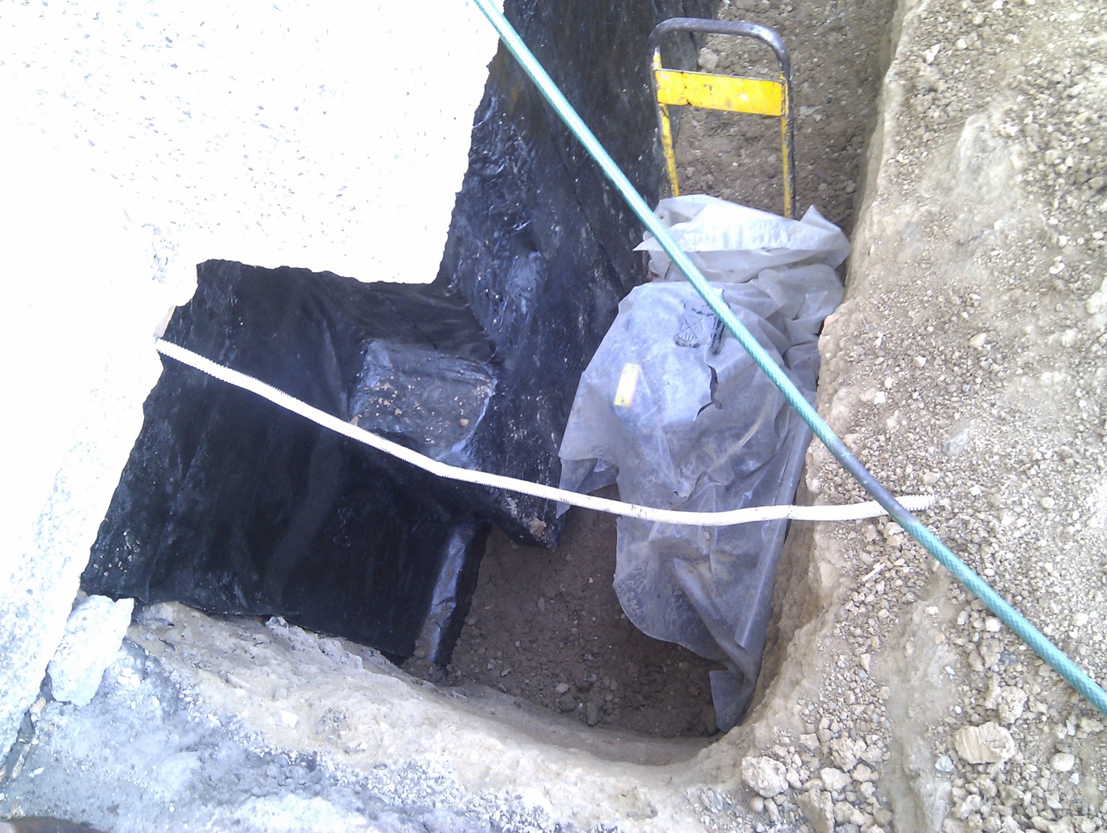 How I treated the foundation - My, , Foundation, Longpost, Waterproofing, Building, Water