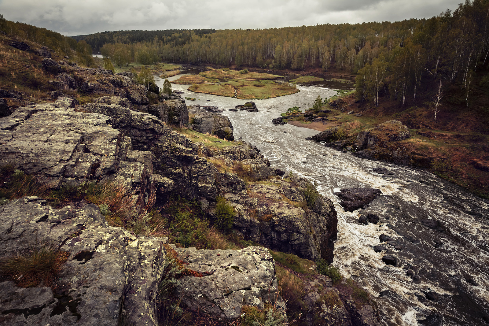 White Water Howler - My, Thresholds, Iset, Howler, Ural, Landscape