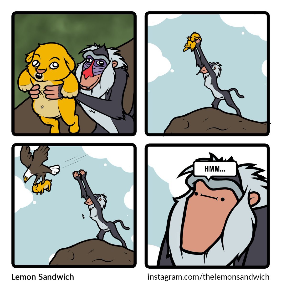 alternative history - Rafiki, Simba, The lion king, Comics