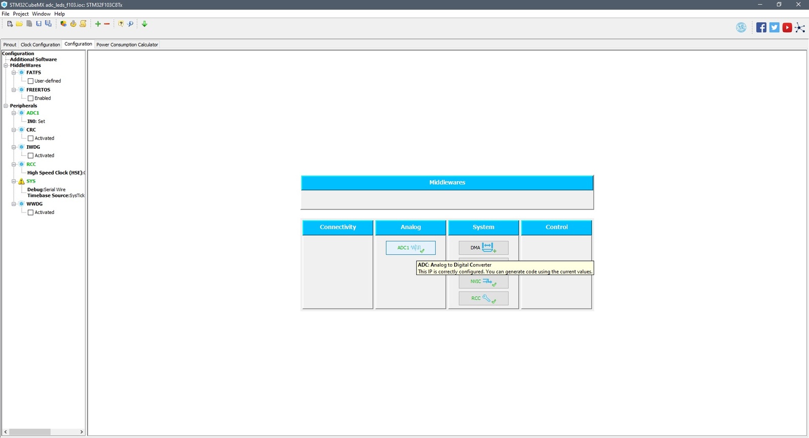 Stm32f103C8T6 ADC (АЦП - аналого-цифровой преобразователь) основы - Моё, Stm32f103, Atollic, Гайд, Stm32, Длиннопост, Микроконтроллеры