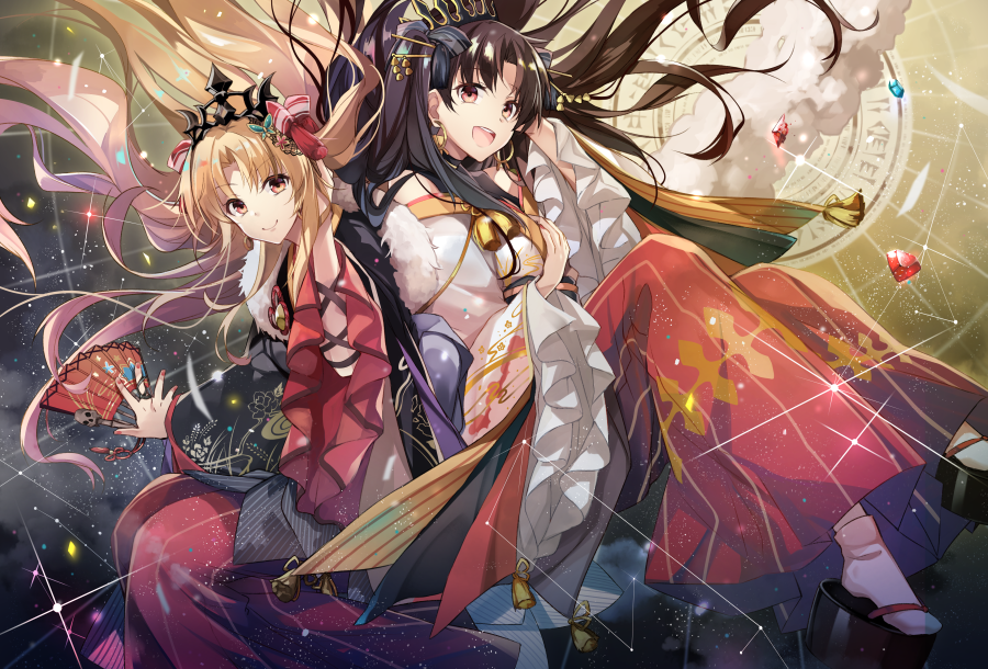 Fate Art #86 - Anime, Anime art, Fate, Fate grand order, Ishtar, Ereshkigal, Tohsaka rin