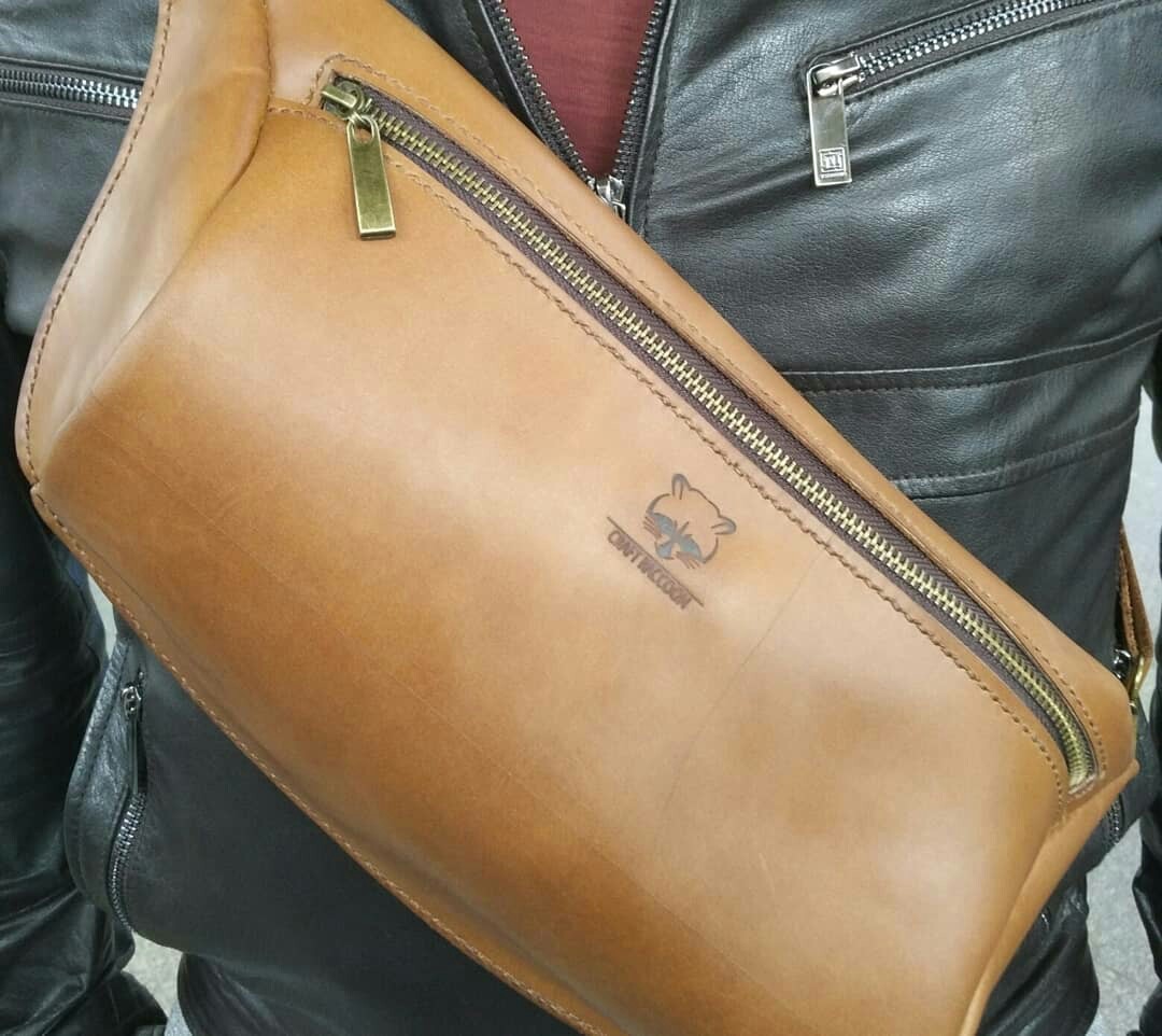 Greetings from the 90s - My, Hobby, Leather bag, Leather products, Сумка, Longpost