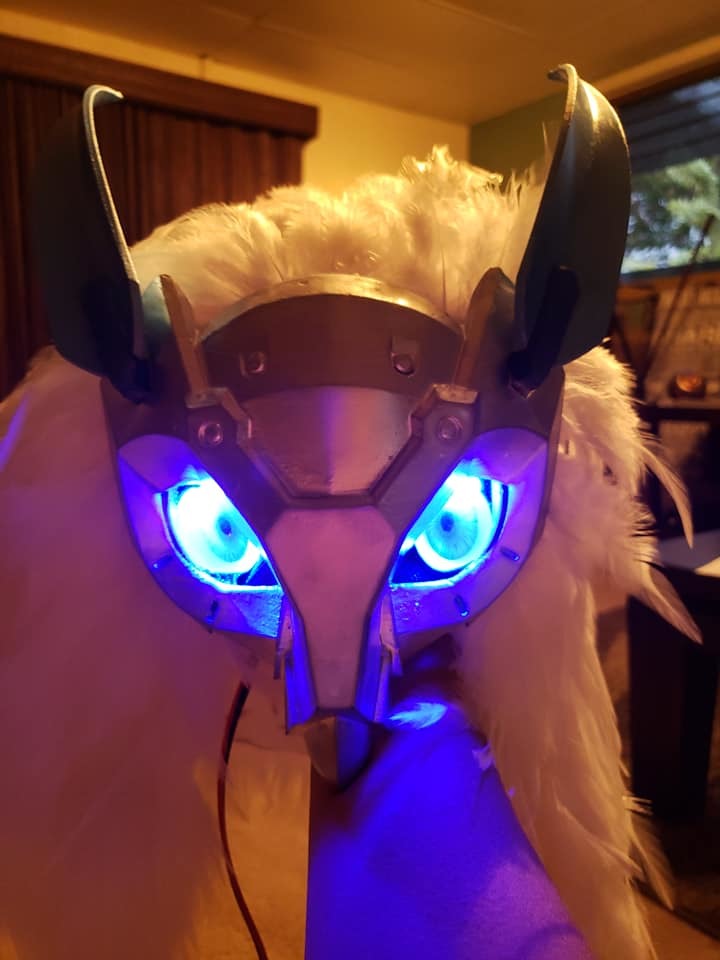 Snowy Owl Ana's Mask - My, Overwatch, Ana amari, , Cosplay, Mask, Longpost