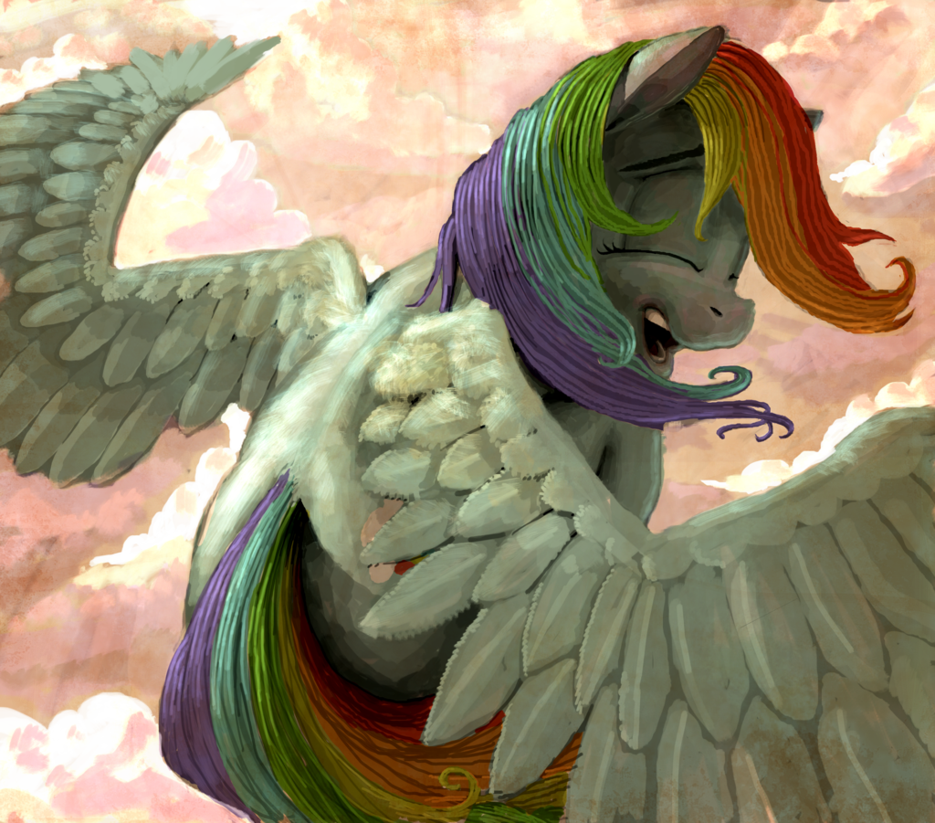 Rainbow Flying Пикабу