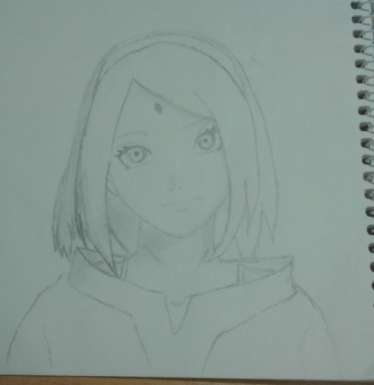 Drawn a week ago - Sakura haruno, Fluffy, Beautiful girl, Longpost