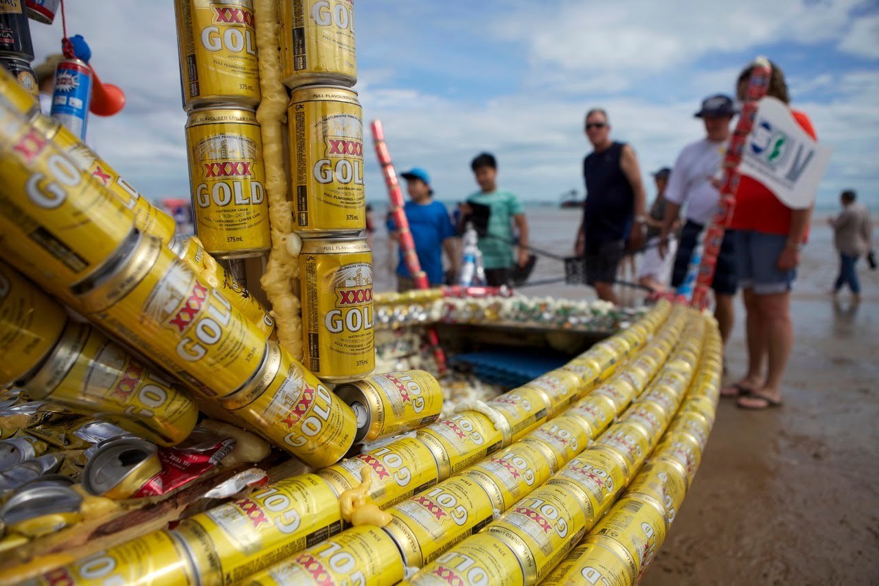 Beer regatta - Beer, Processing, Ecology, Australia, Ecosphere, Regatta, Beer can, Fun, Longpost