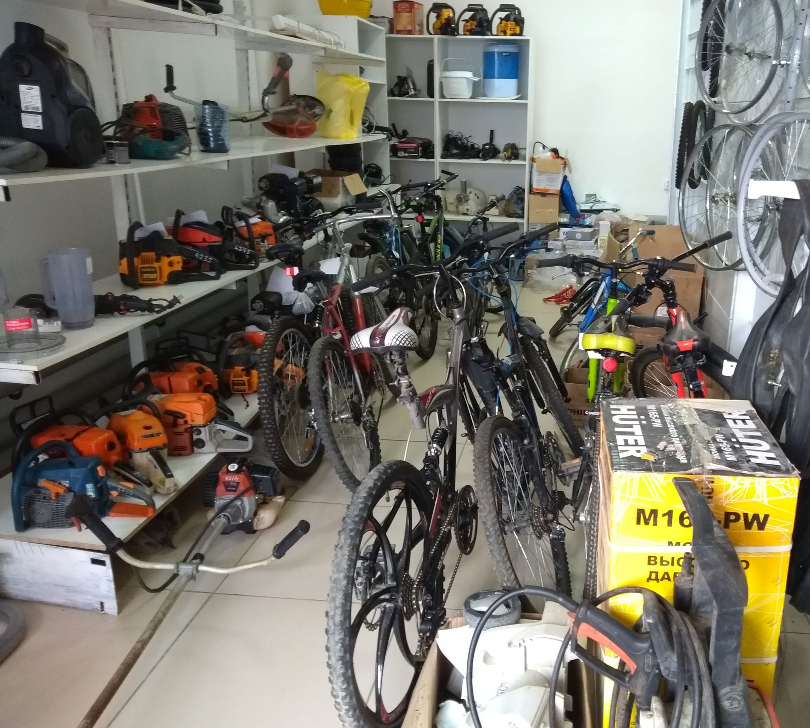 Service Center Notes #3 - My, Repair of equipment, Chainsaw, Bicycle repair, Longpost, The photo