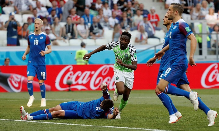 NIGERIA BEAT ICELAND THANKS TO MOUSA'S DOUBLE: SCORE 2:0 - Nigeria, 2018 FIFA World Cup, Match, Longpost