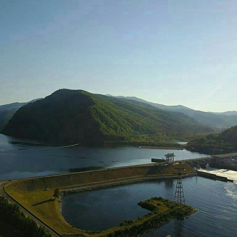 Mainskaya HPP - Hydroelectric power station, Khakassia, Nature, beauty, Longpost