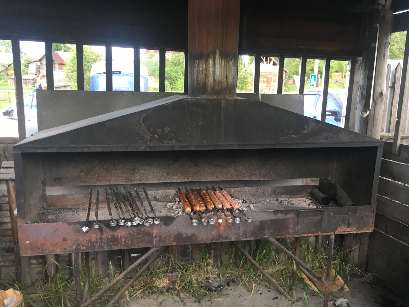 Barbecue in Okulovka (Novgorod region) - My, Shashlik, Okulovka, Novgorod region, Longpost