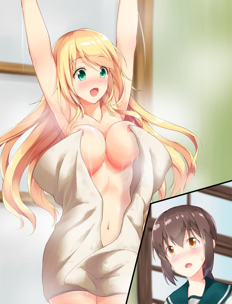 Banzai - NSFW, Kantai Collection, Atago, Fubuki, Сиськи, Аниме, Anime Art