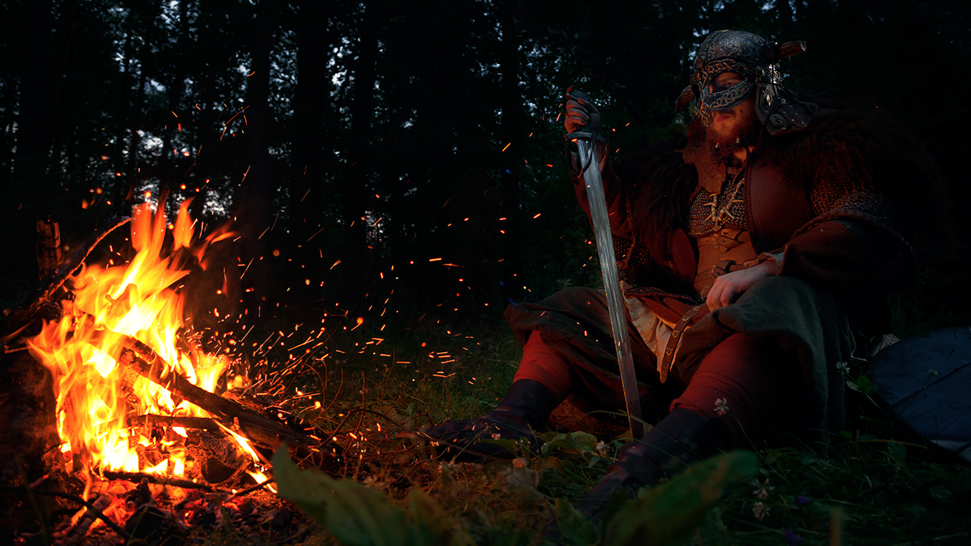 Swag Oglaffson (The Witcher) - My, Omega N, The Witcher 3: Wild Hunt, Cosplay, Witcher, The photo, Викинги, Fire, Longpost