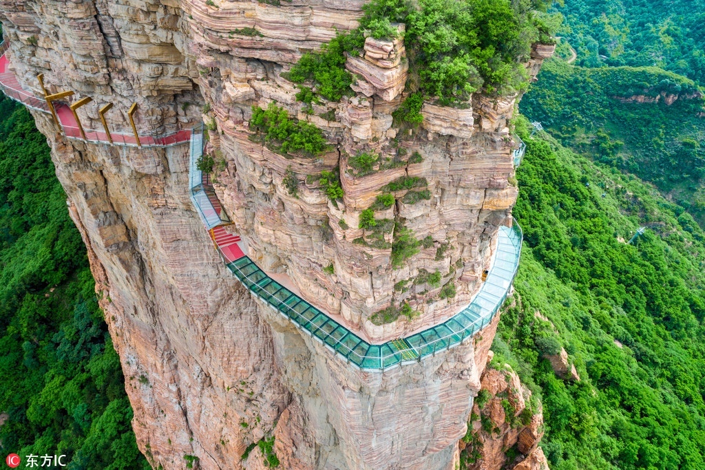 Hebei Province, Taihang Mountains. - China, The mountains, Glass Bridge