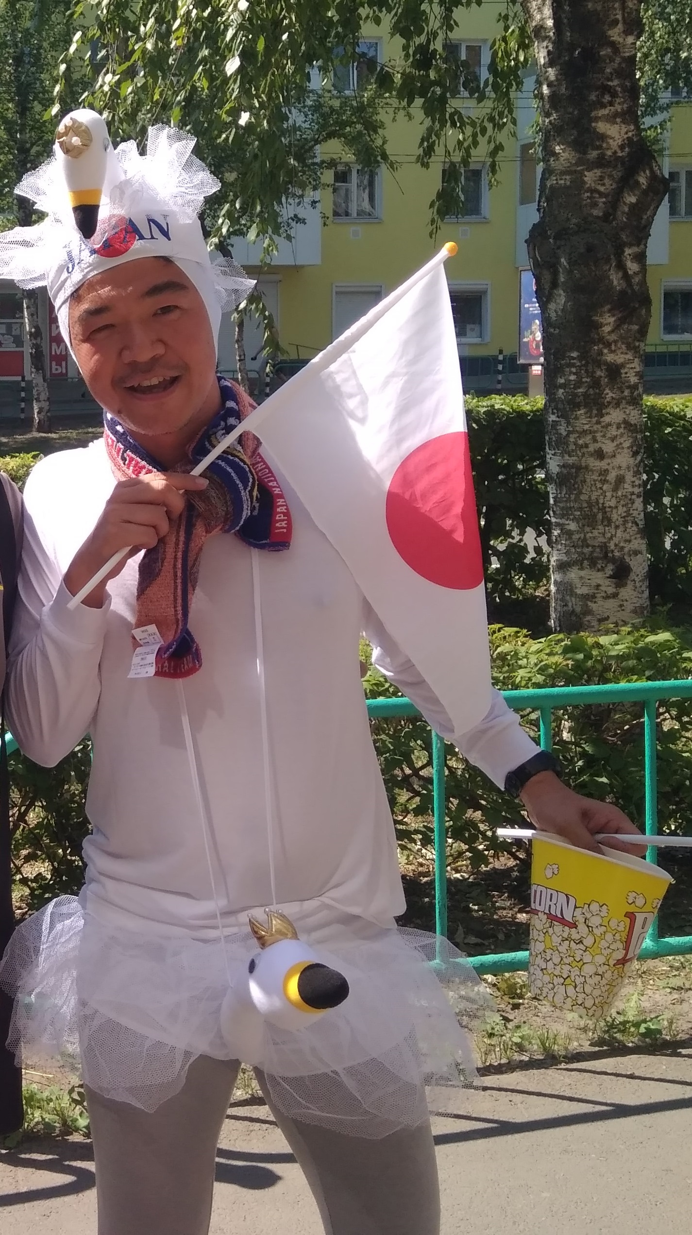 Japanese Cheerleader - My, Soccer World Cup, Болельщики, Longpost