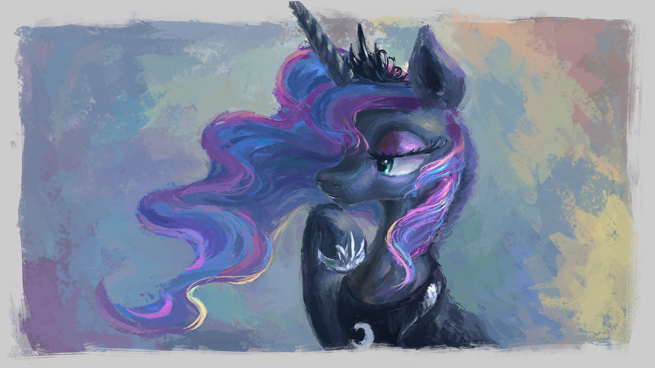 Хммм... - My Little Pony, Princess Luna, Plainoasis