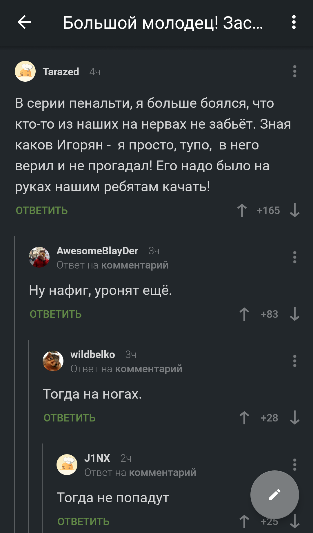 We believe in our team, but we should not forget. - 2018 FIFA World Cup, Russian team, Comments, A. A. Akinfeev, Igor Akinfeev