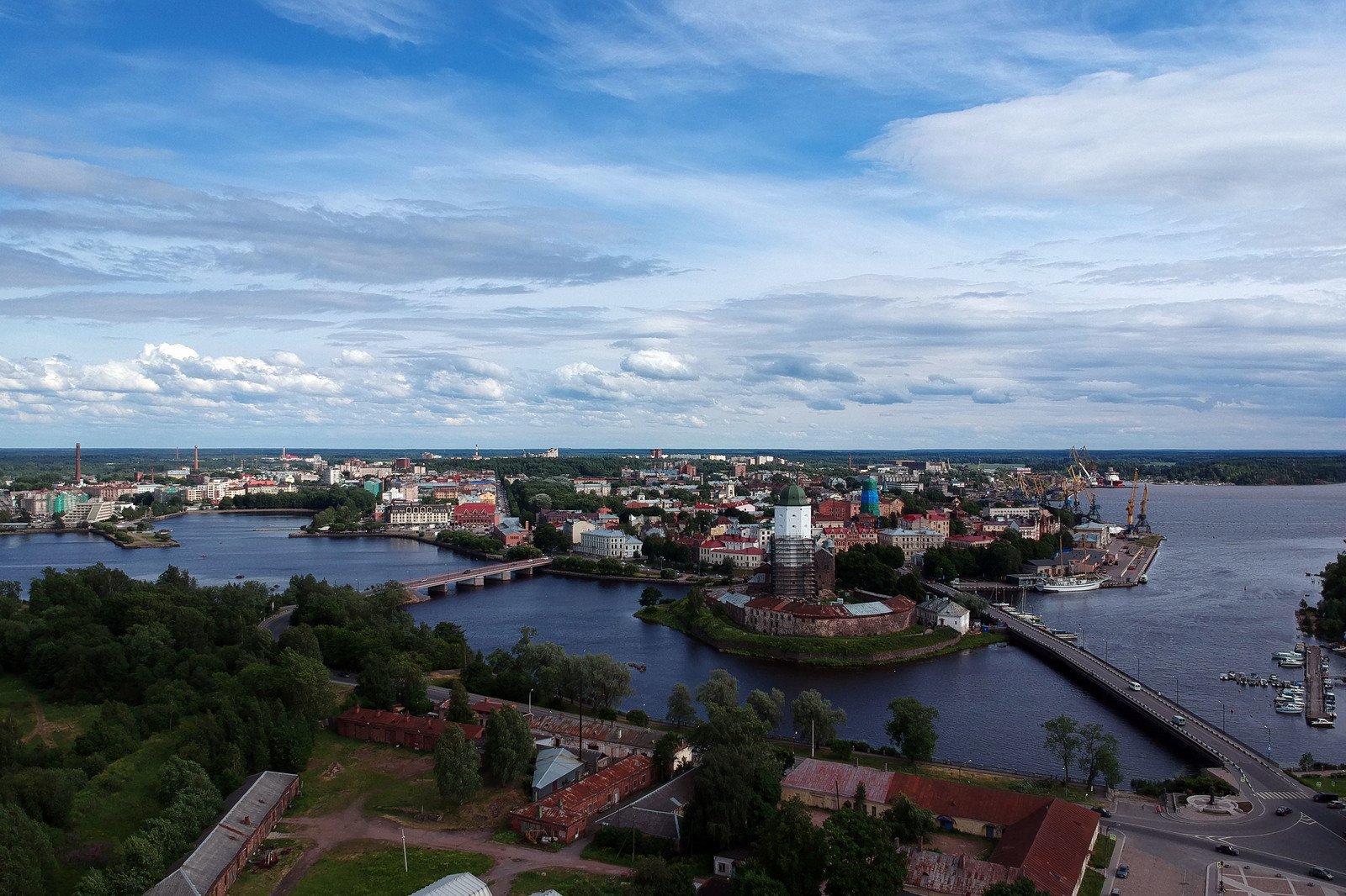 Vyborg - My, Vyborg, Aerial photography, DJI Spark, Photosphere, Панорама, Tag, Longpost