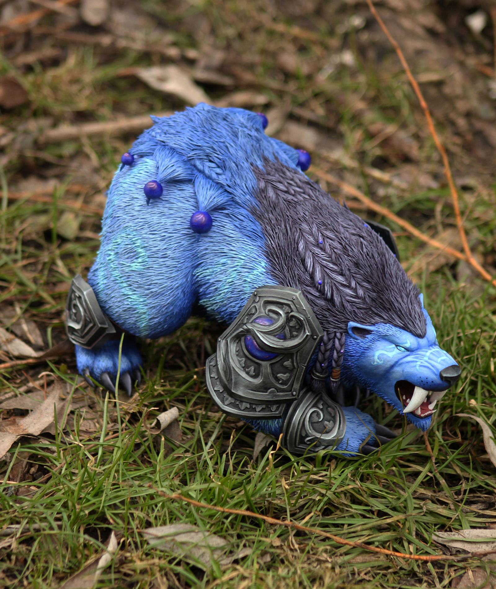 Guardian Druid (Claws of Ursoc skin) - My, Druid, Wow, World of warcraft, Figurine, Handmade, Bear, Warcraft, Longpost, Figurines, The Bears