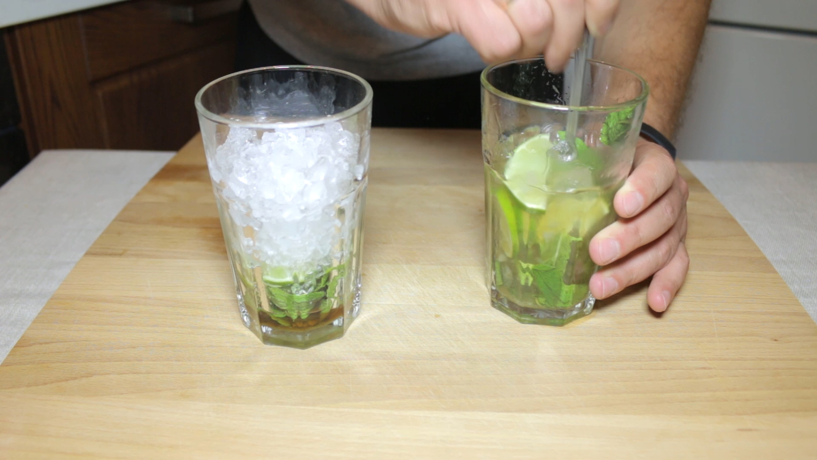 Mojito classic + non-alcoholic - My, Food, Recipe, Cocktail, Longpost, Mojito, Video