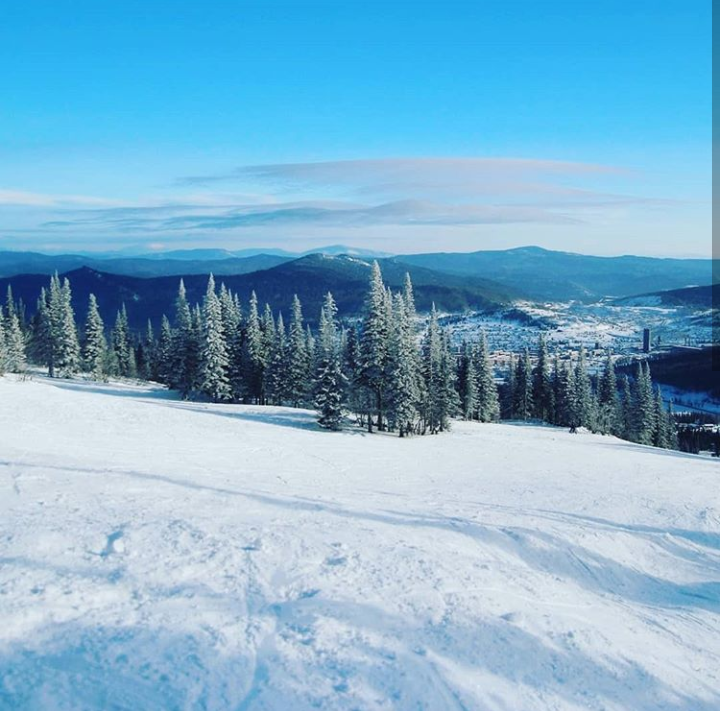 Worship cross in Sheregesh - Sheregesh, Snowboarder, Skiers, The mountains, Nature, Relaxation, Longpost