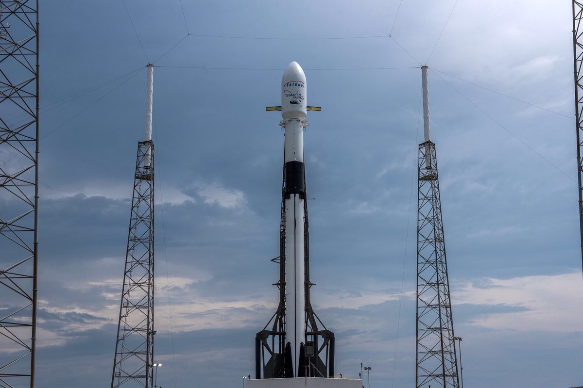 Falcon 9 в рамках миссии Telstar 19 VANTAGE - Космос, SpaceX, Falcon 9