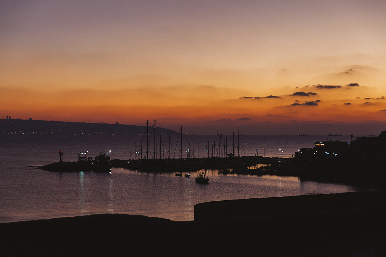 Port of Acre, Israel - My, The photo, Sunset, Israel