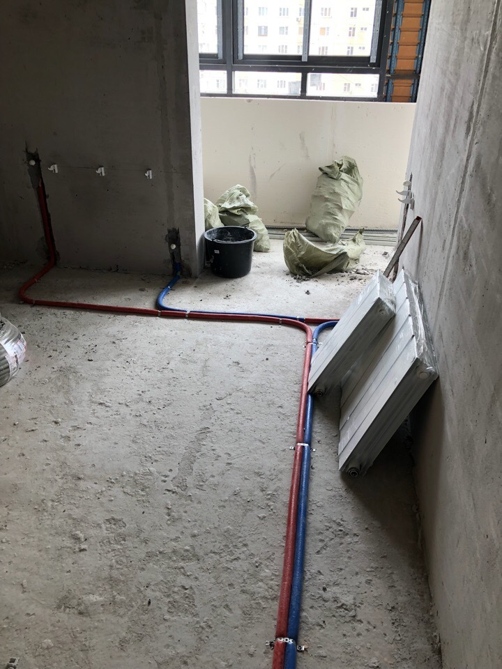 Installation of heating to the apartment - My, Heating, , Longpost