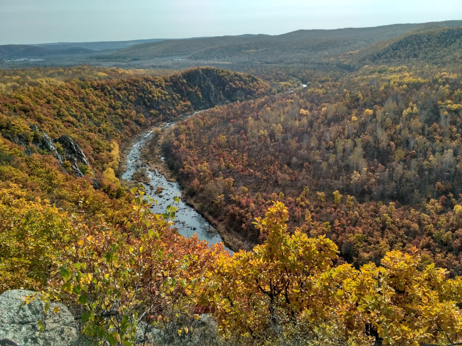 Canyon near the city of Heihe (China). - My, China, Autumn, Forest, The mountains, River, The photo, Longpost, Heihe