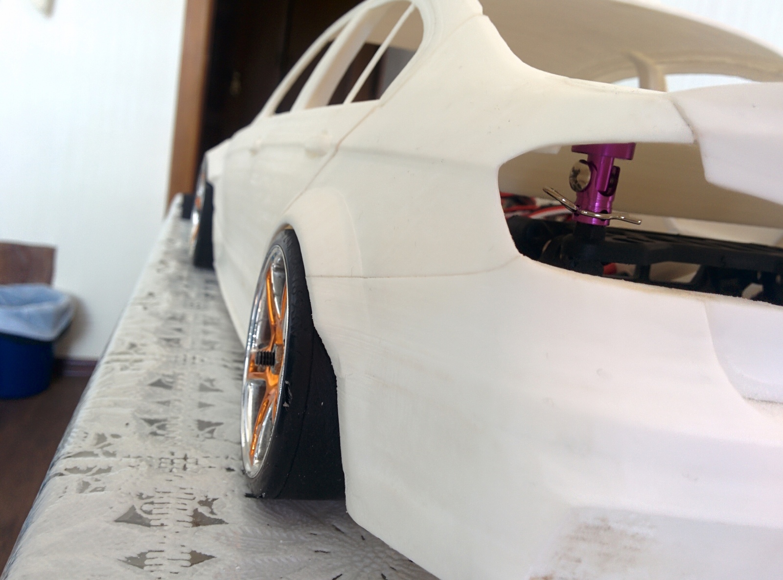 We make the body of BMW 3 (f30) m sport (m package) with m performance package for RC model with 1/10 scale using 3d printing. Part 6 - My, 3D печать, , Rc, Bmw, , , M performance, 3D printer, Longpost, Radio controlled models