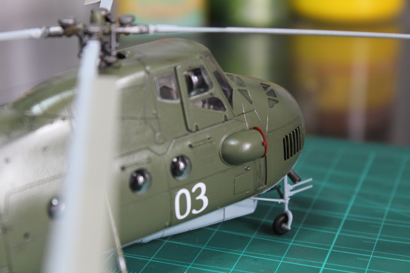 Domestic (Soviet) helicopter Mi-4 - My, Helicopter, Mi-4, Aviation, Army, Prefabricated model, Stand modeling, Weapon, Longpost