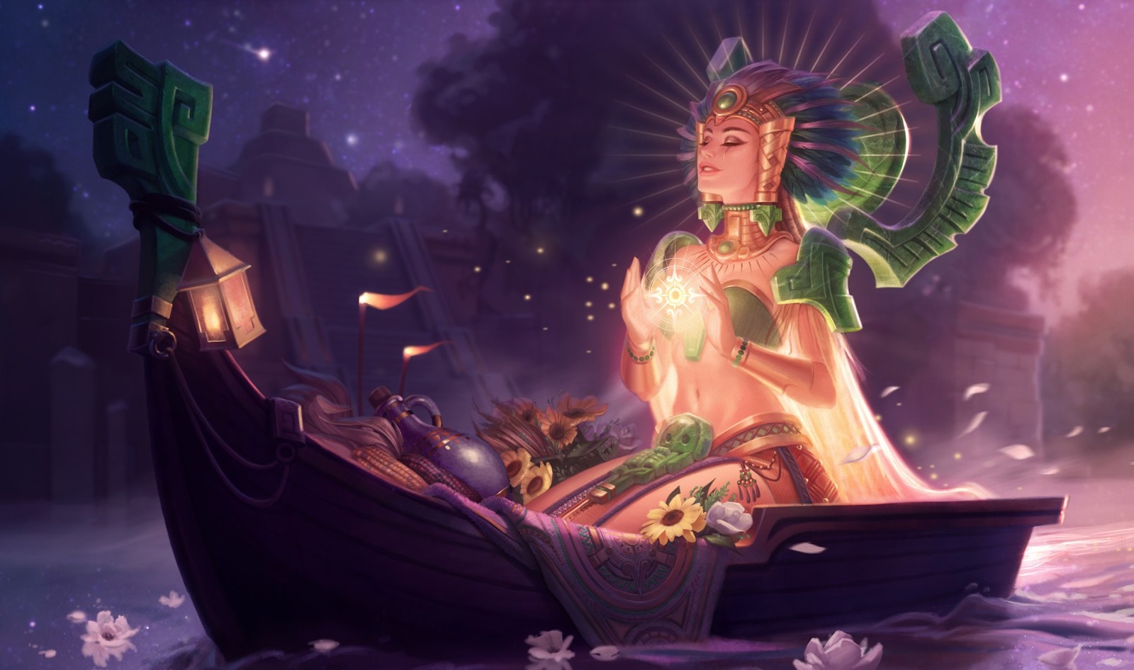 Sun Goddess Karma - Art, Drawing, League of legends, Girls, 