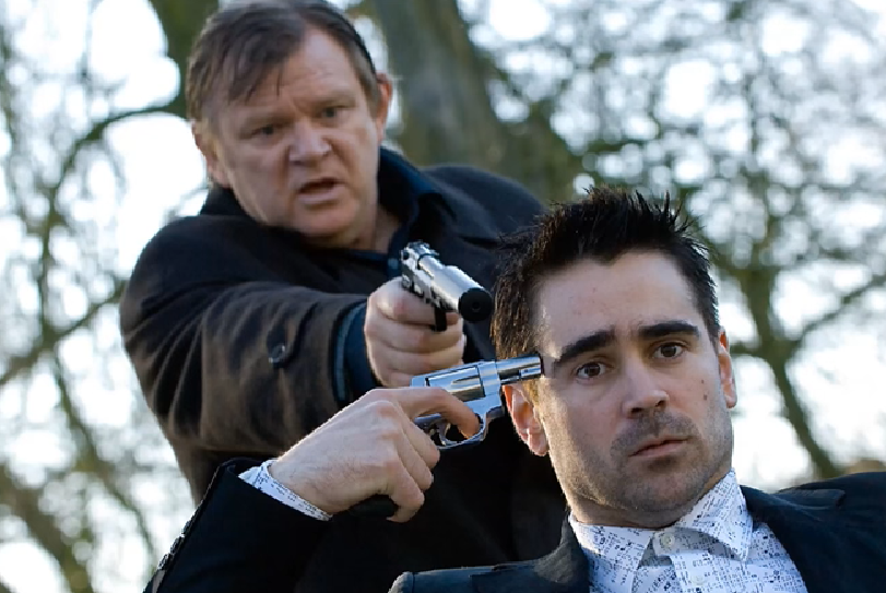 Barrel to the ground, or I'll shoot! Hmm... - Brendan Gleeson, Colin Farrell, Meaning, Lie low in bruges