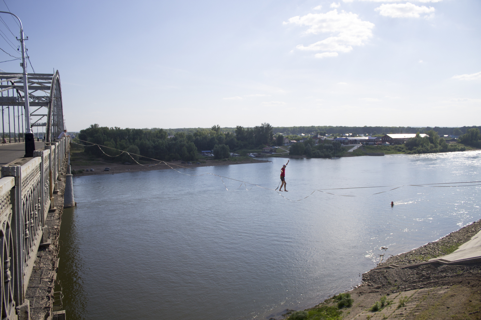 Урбан-хайлайн - Моё, Слэклайн, Хайлайн, Highline, Slackline, Slack, Уфа, Экстрим, Город, Длиннопост