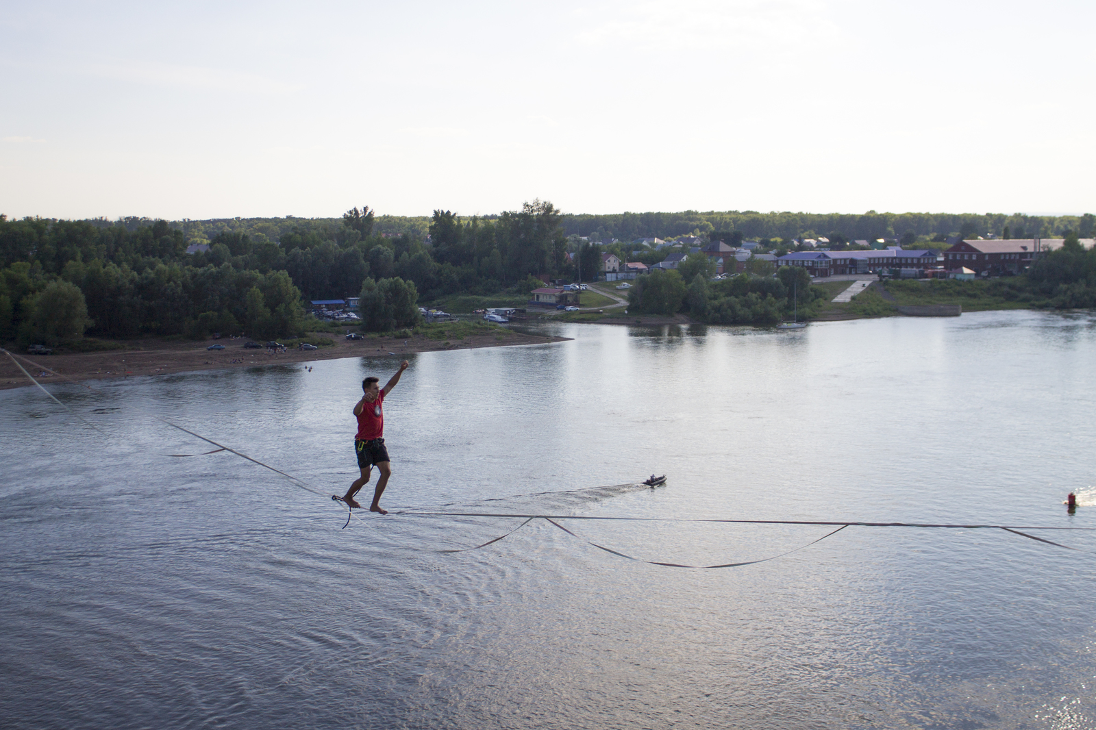 urban highline - My, Slackline, Highline, Highline, Slackline, Slack, Ufa, Extreme, Town, Longpost