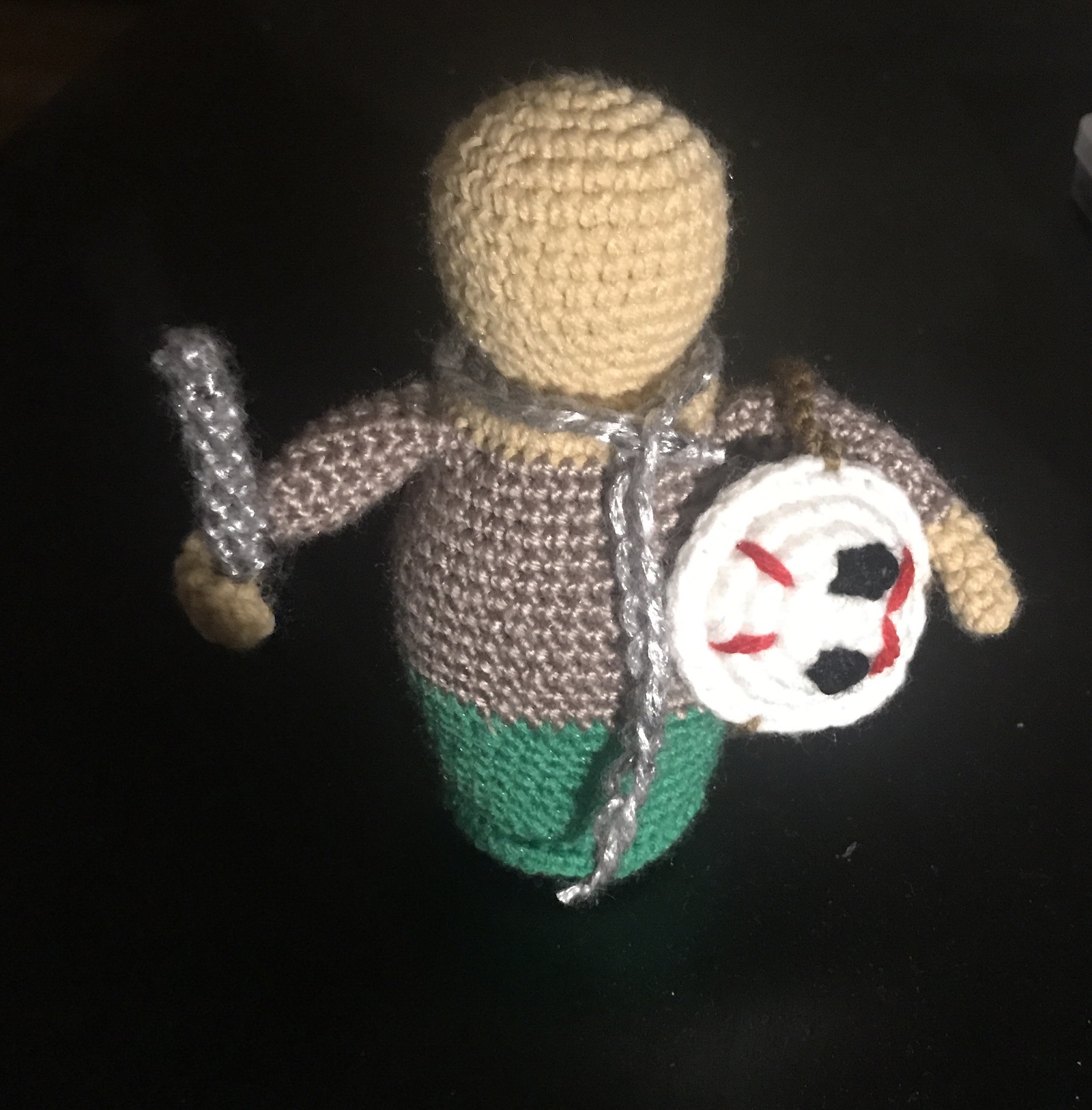 Jason Voorhees - My, Jason Voorhees, Knitting, Amigurumi, Needlework without process