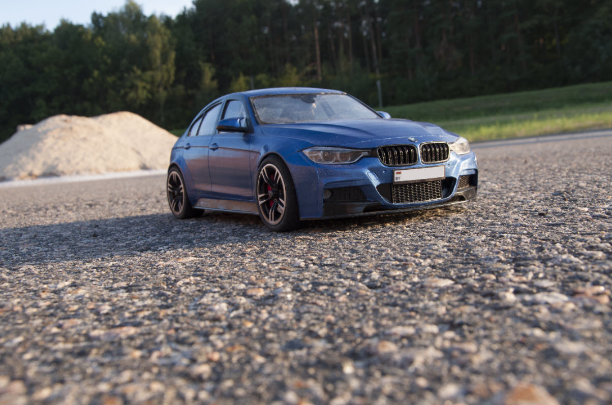 We make the body of BMW 3 (f30) m sport (m package) with m performance package for RC model with 1/10 scale using 3d printing. Part 8 - My, 3D печать, Rc, Bmw, , , M performance, 3D printer, Longpost, Radio controlled models