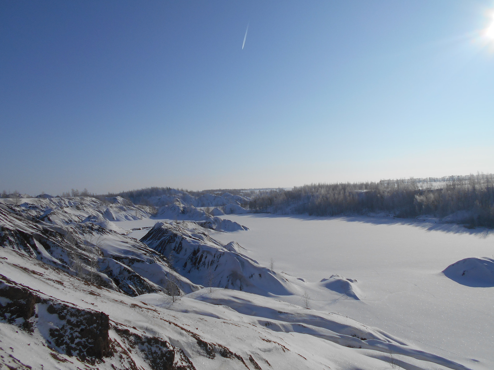 For spring water in a winter fairy tale - My, Winter, Blue Lake, Drive, Road trip, Tula region, Travels, Longpost